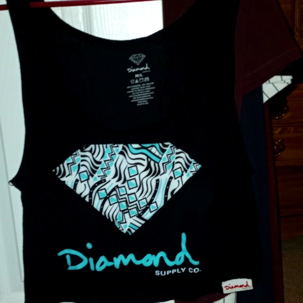 Diamond crop top M/L